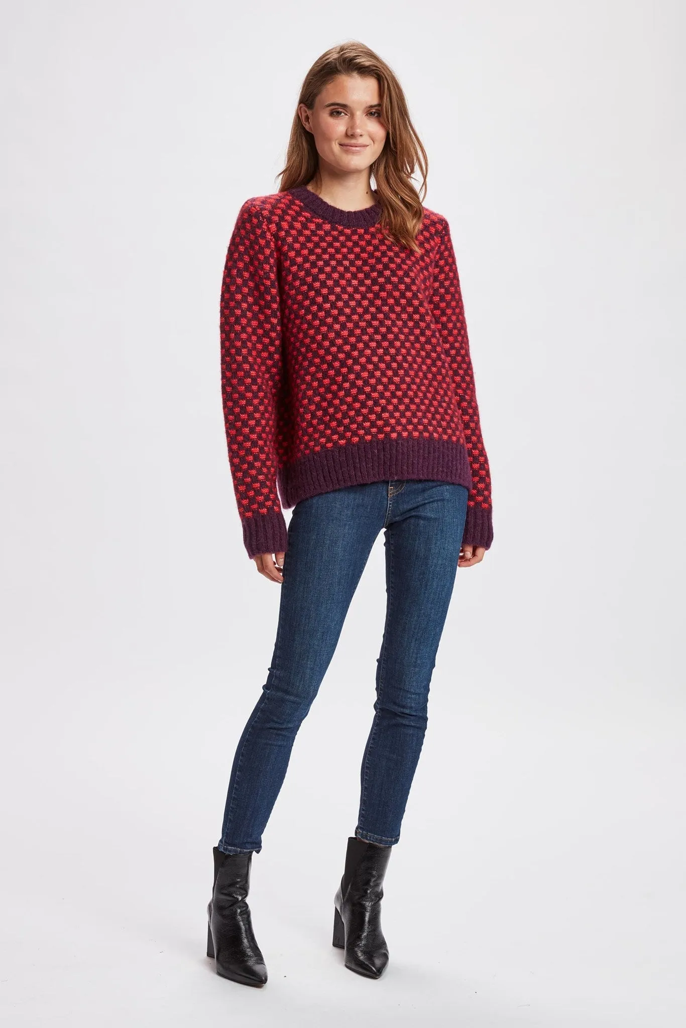 NUWILLIS CROPPED PULLOVER - Winter Bloom