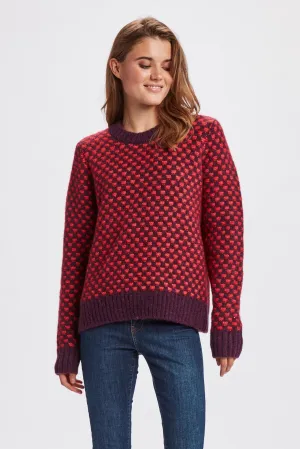 NUWILLIS CROPPED PULLOVER - Winter Bloom