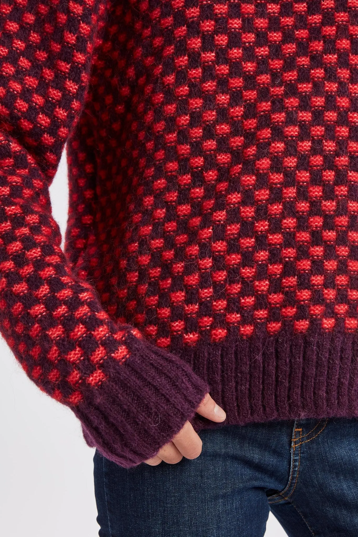NUWILLIS CROPPED PULLOVER - Winter Bloom