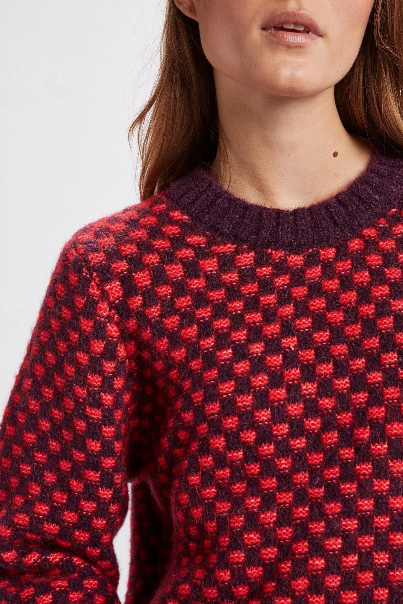 NUWILLIS CROPPED PULLOVER - Winter Bloom