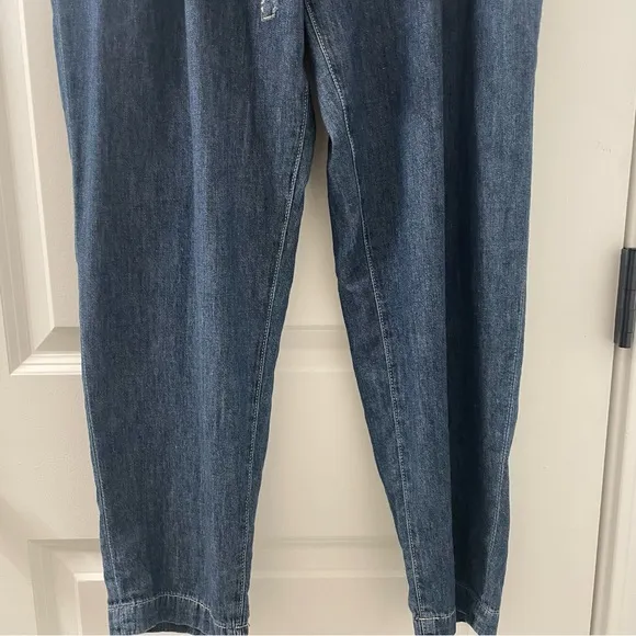 NWOT L’Agence Violette High Rise Paper Bag Waist Tapered Leg Denim Jeans Size 25