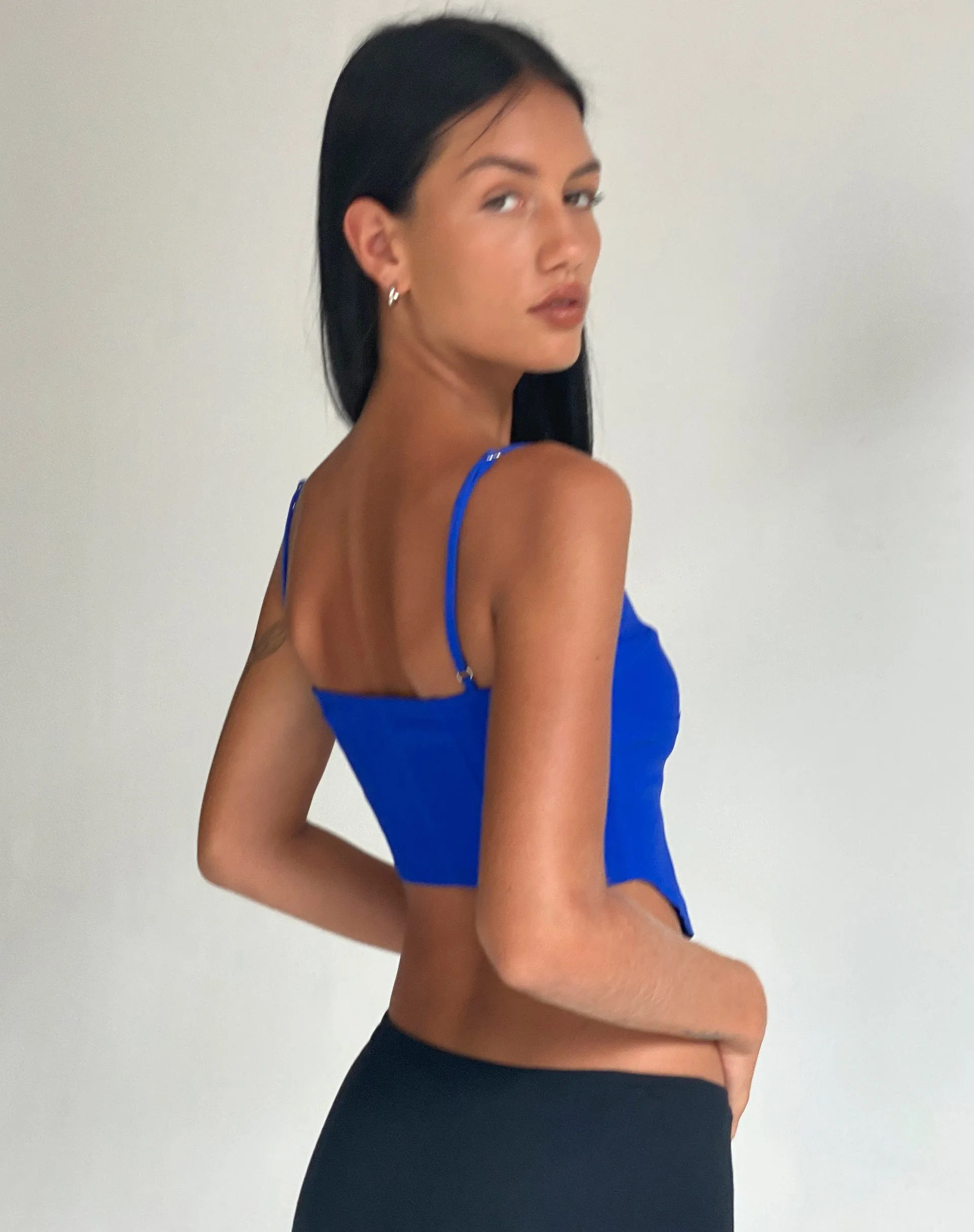 Oleta Cami Top in Cobalt