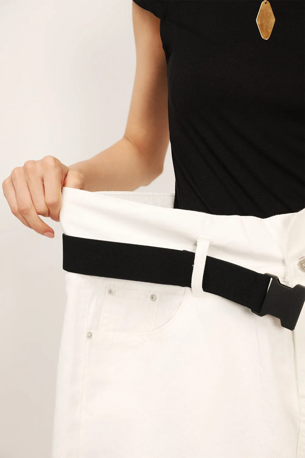 Olive Paperbag Waist Belted Shorts