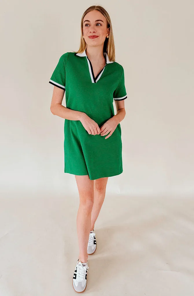 ON THE GREENS COLLARED DRESS