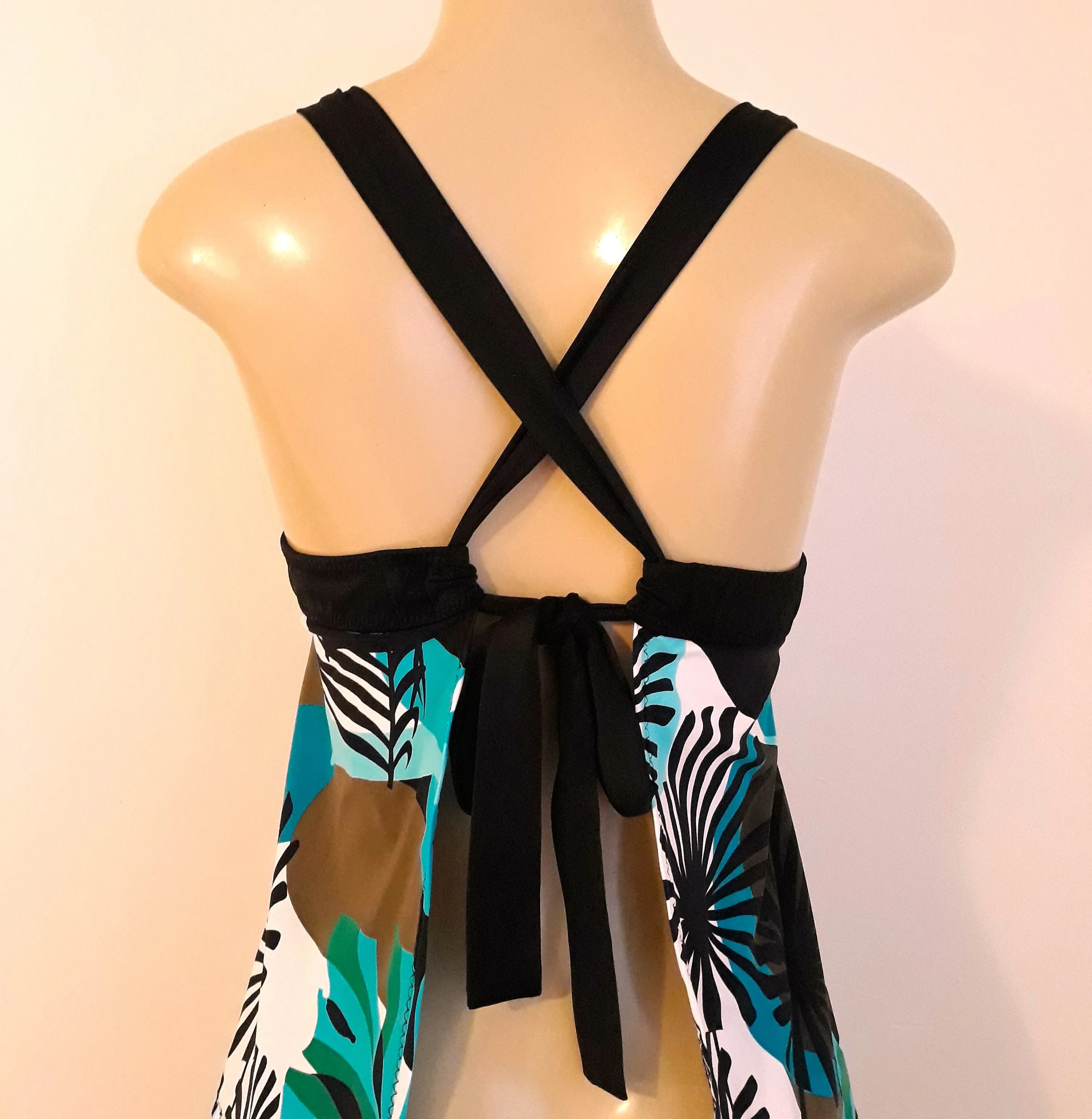 Open Back Tankinis Rib Band