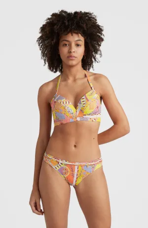 Panama Bikini Oberteil B/E Cup-Größe | Yellow Scarf Print
