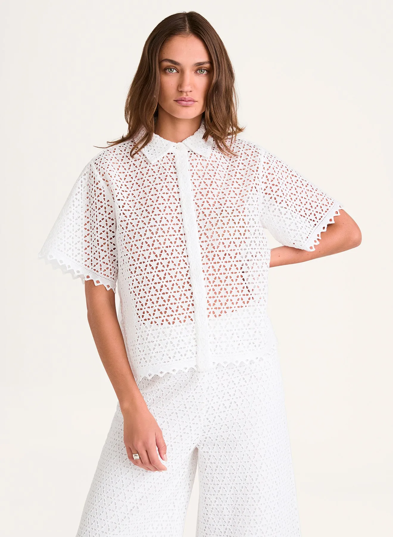 Perle Top in White