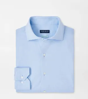Peter Millar Mens Tailored Fit Magnus Excursionist Flex Sport Shirt - BLUE FROST