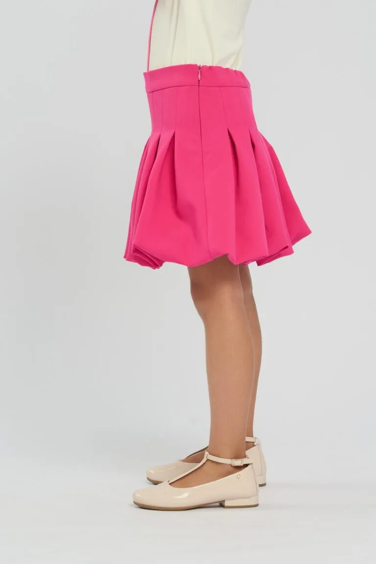 Pleated Balloon Skirt