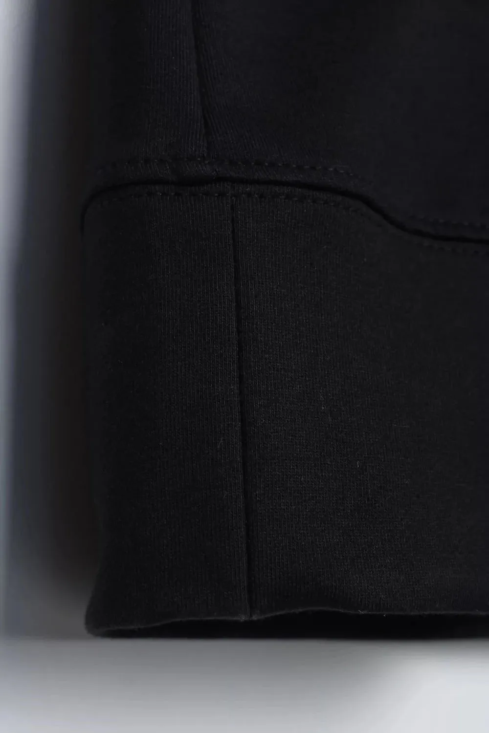 Plus Size Modest Hooded Knitted Dress | Black