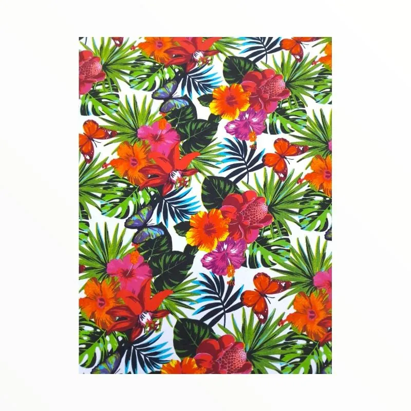 Printed Mini Matt Design 52 Flowers  140 cm
