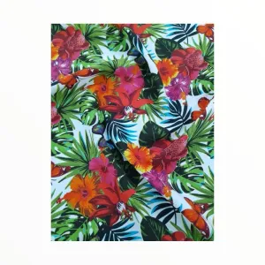 Printed Mini Matt Design 52 Flowers  140 cm
