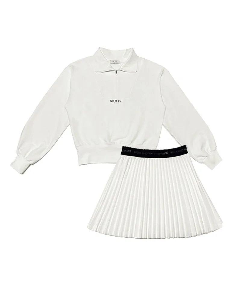 Q.C PLAY: Functional PK zip-up two-piece set