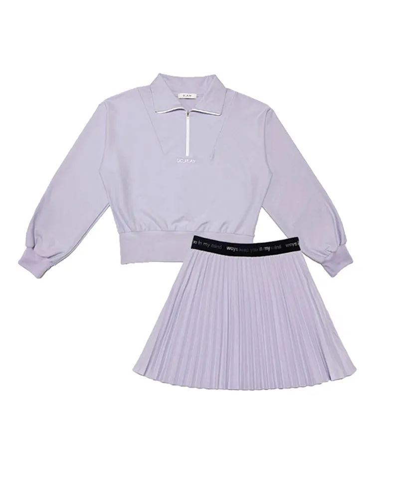 Q.C PLAY: Functional PK zip-up two-piece set