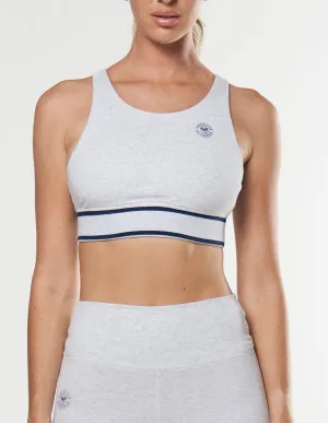 Racquet Club Band Tank - Grey Marle