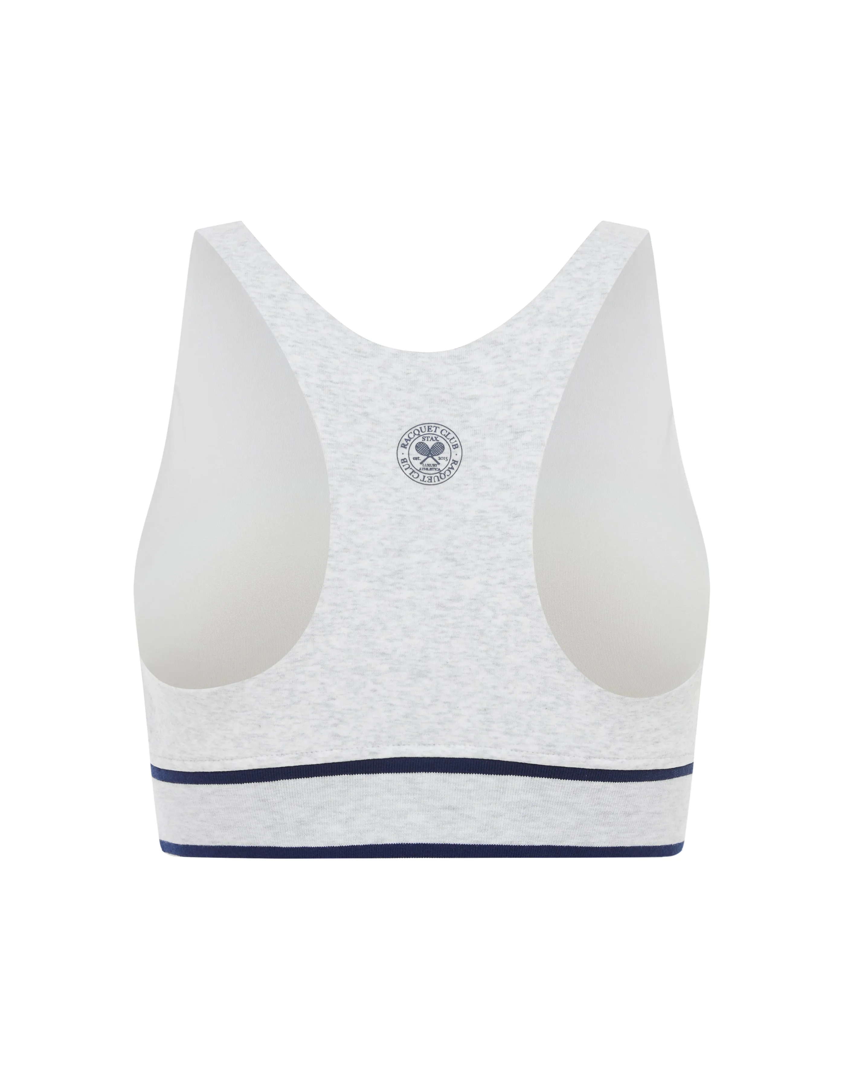 Racquet Club Band Tank - Grey Marle