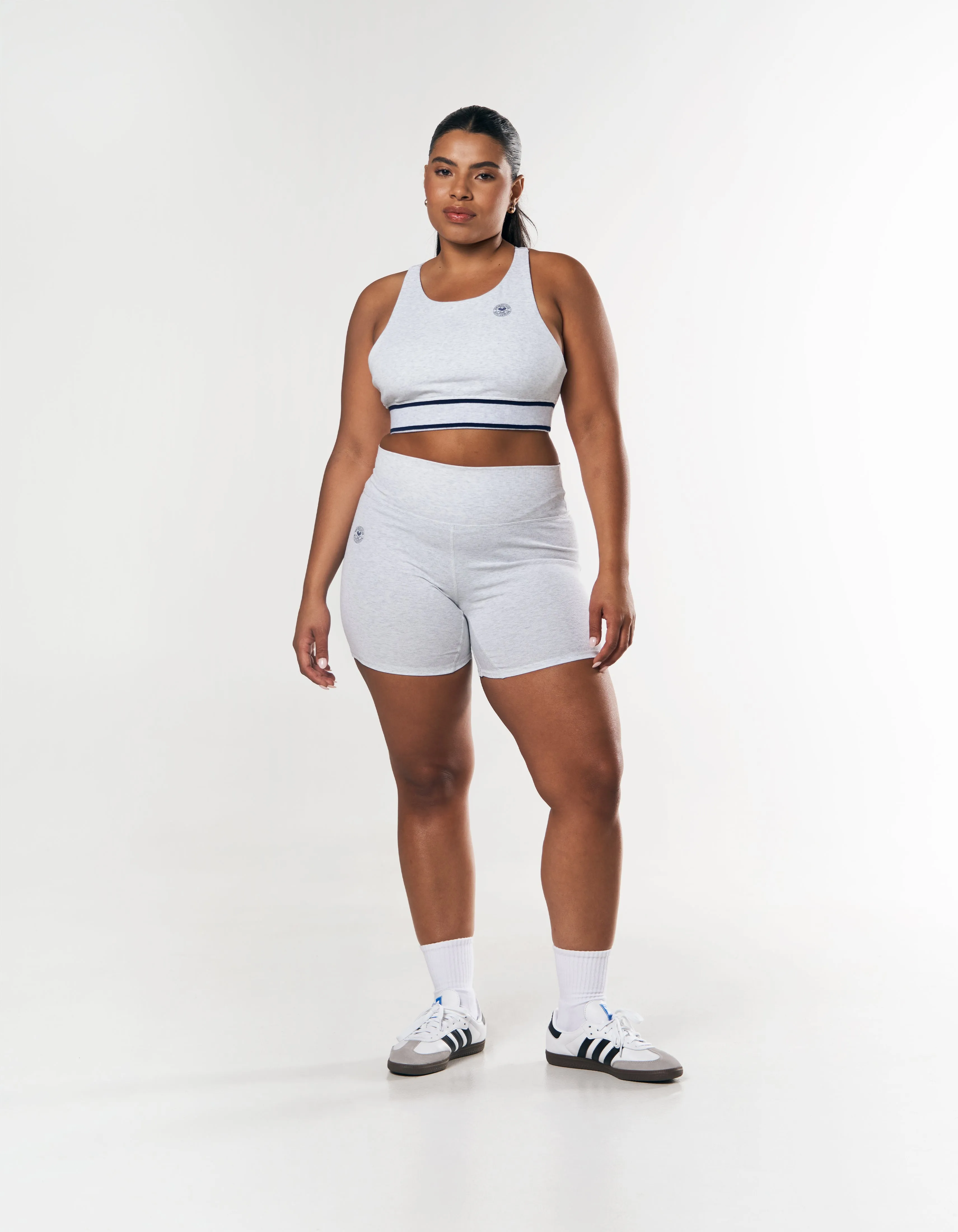 Racquet Club Band Tank - Grey Marle