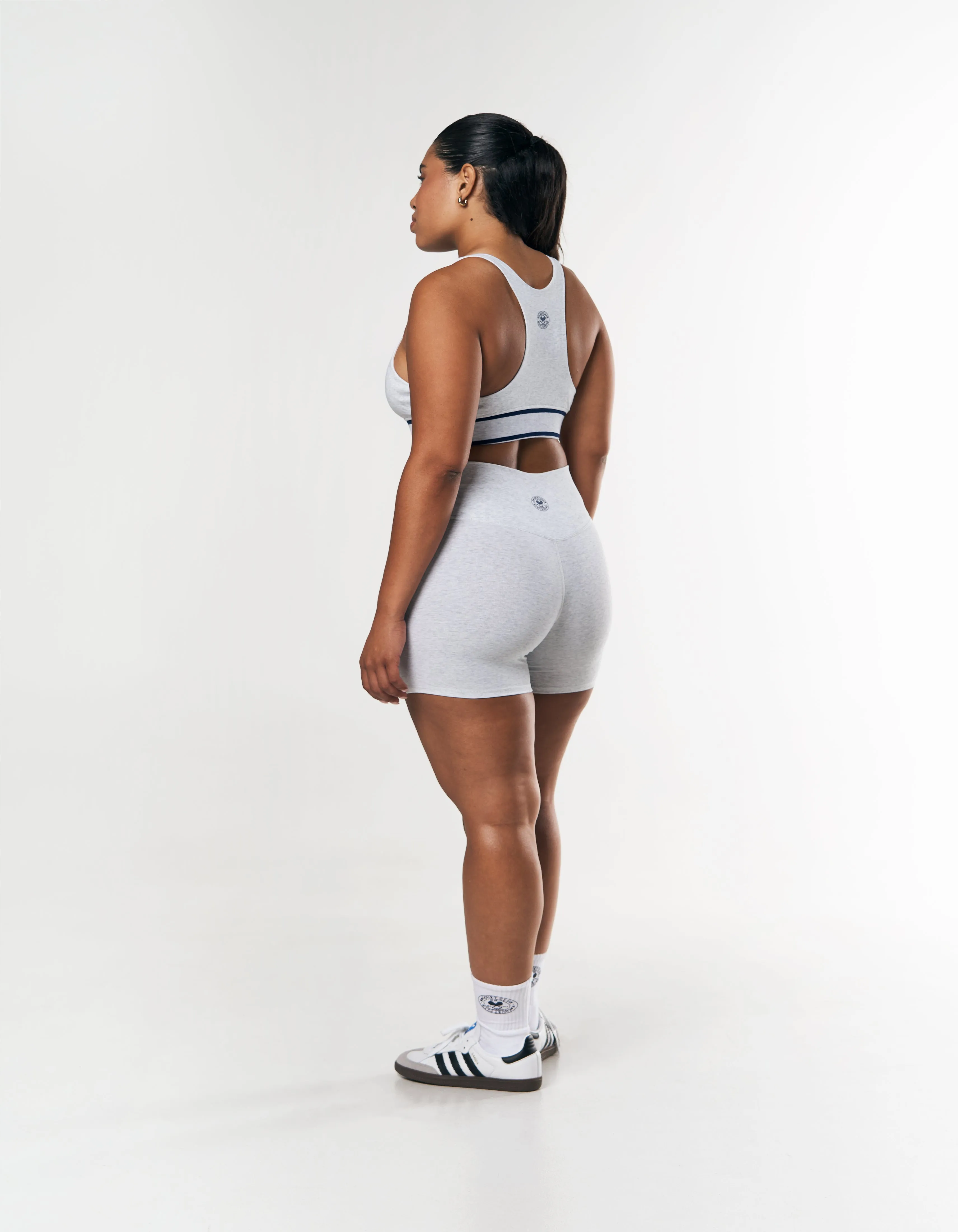 Racquet Club Band Tank - Grey Marle