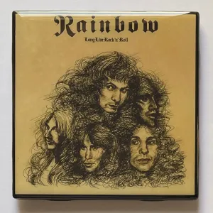 RAINBOW Long Live Rock 'n' Roll Coaster Custom Ceramic Tile
