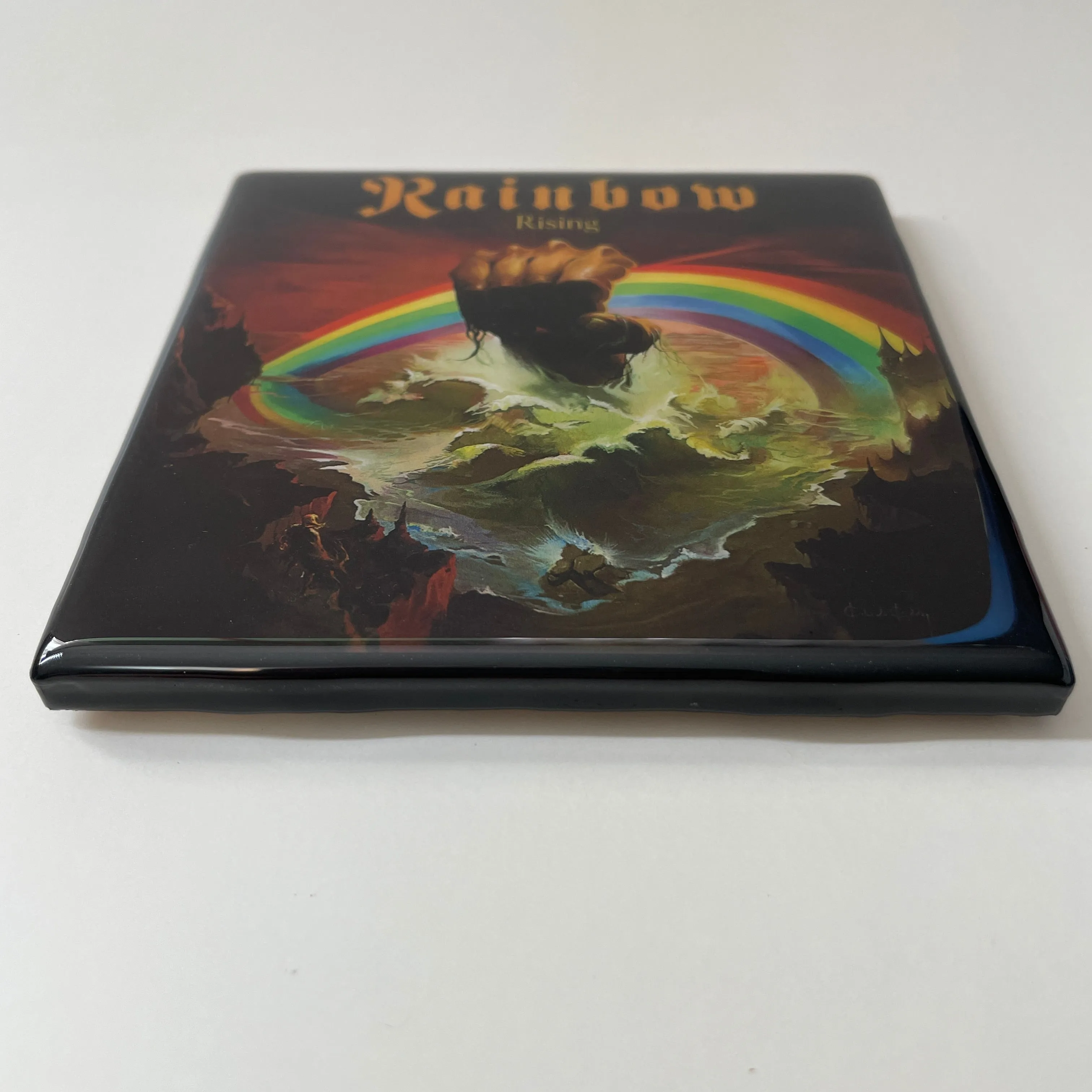 RAINBOW Rising Coaster Custom Ceramic Tile