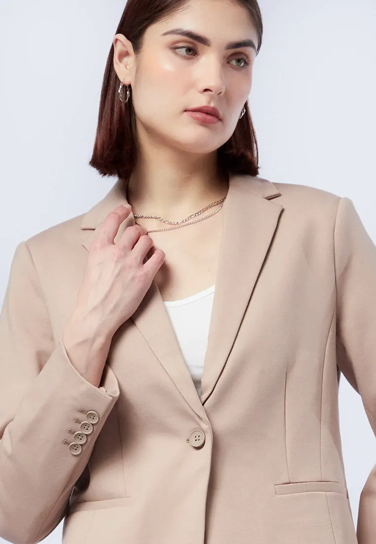 Regular Fit Long Sleeve Blazer