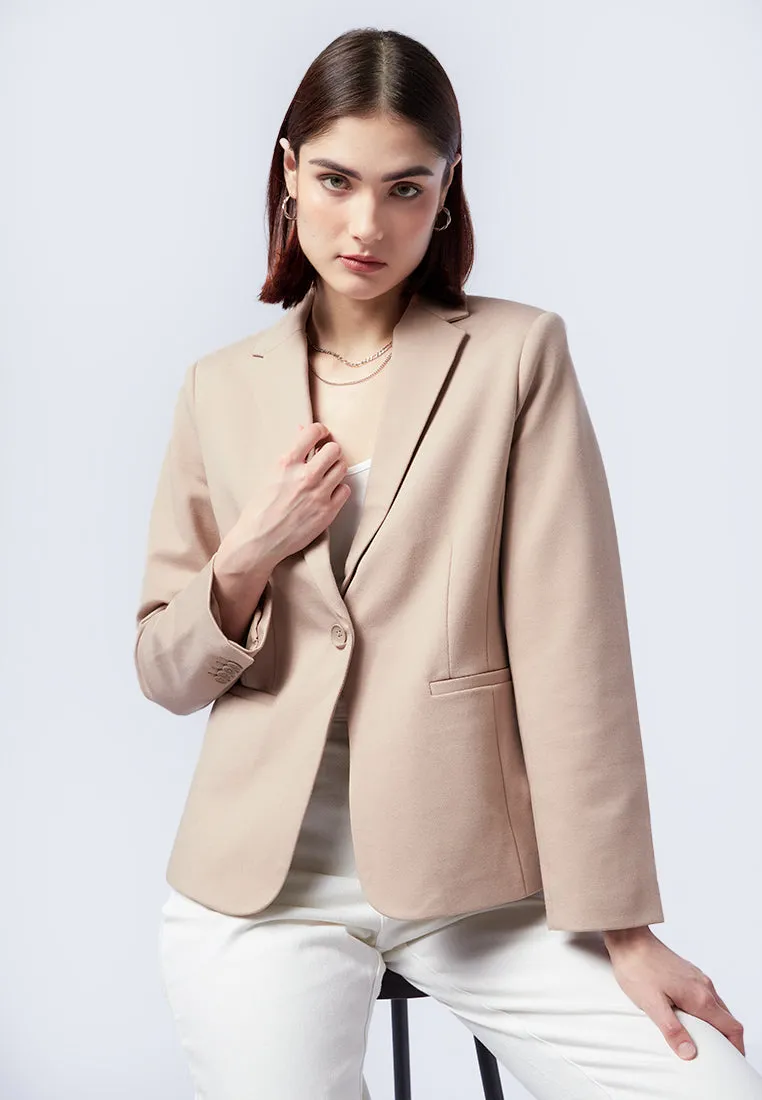 Regular Fit Long Sleeve Blazer