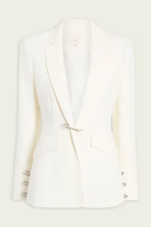 Rhinestone Pin Cheyenne Blazer in Ivory