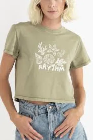 RHYTHM BEACHCOMBER CROP CREW TEE