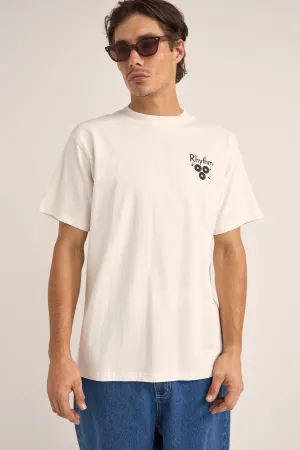 RHYTHM RADIO VINTAGE SS T-SHIRT - VINTAGE WHITE