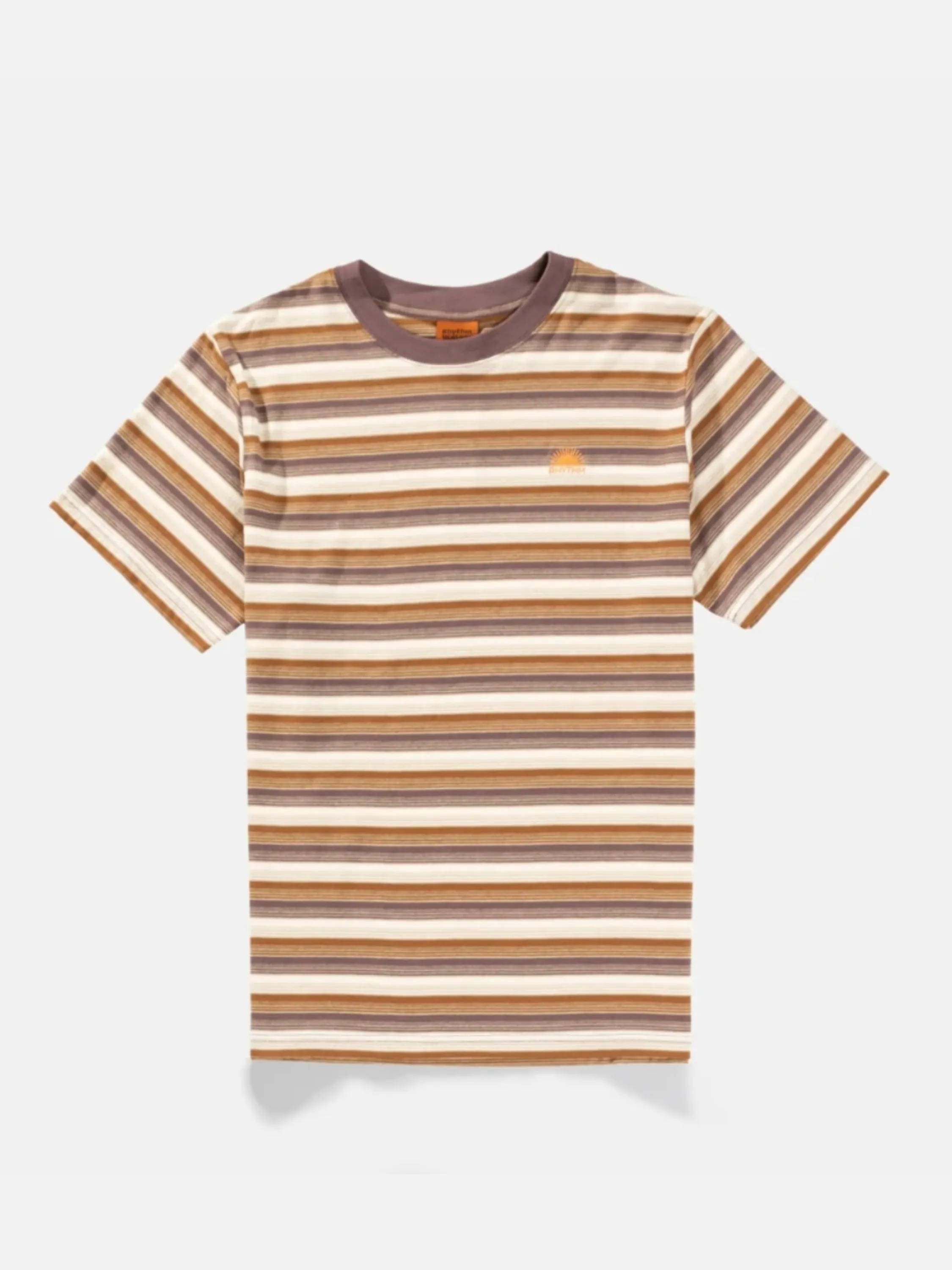 Rhythm Vintage Stripe Short Sleeve T-Shirt - Cedar