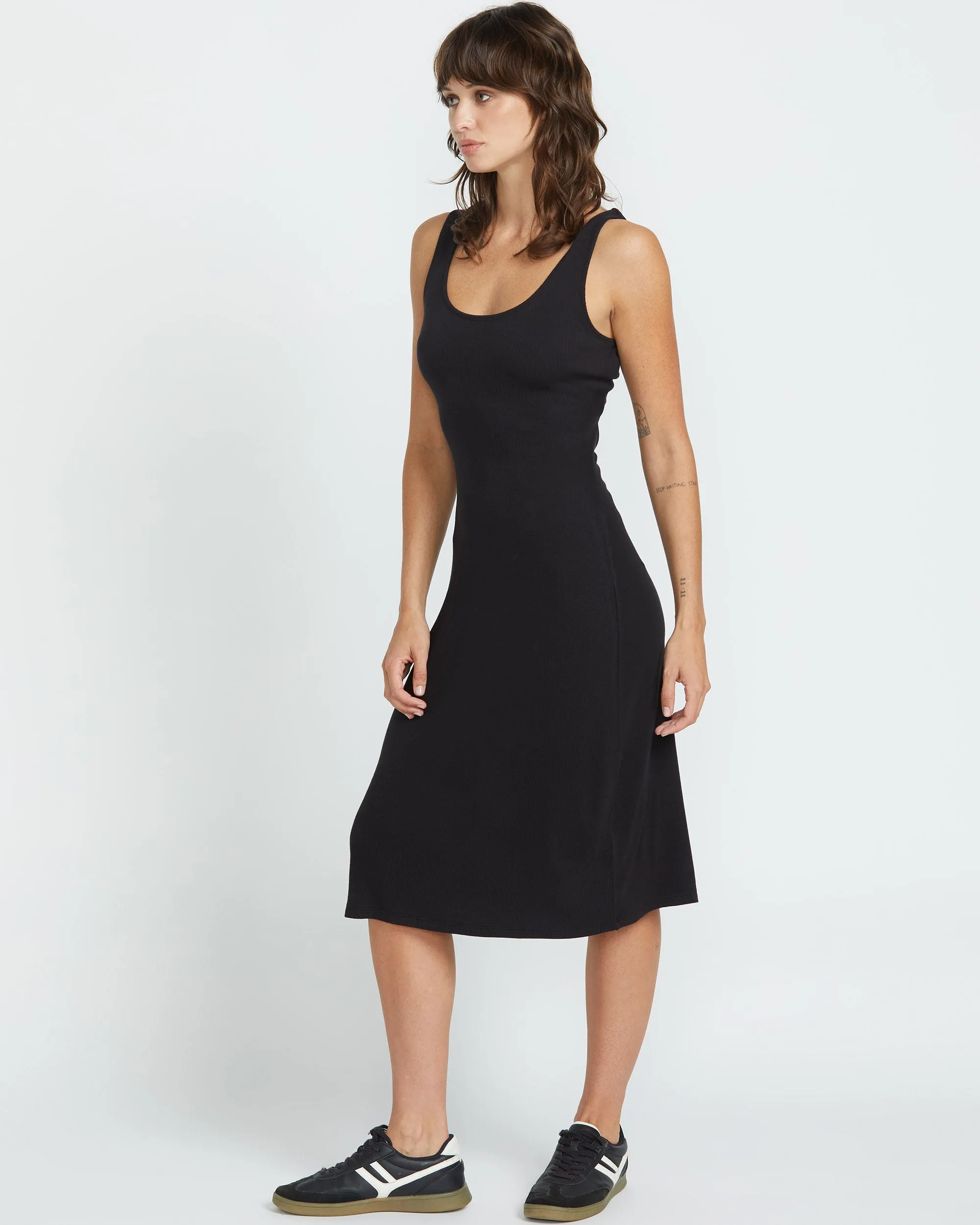 Rizzled Dress - BLACK