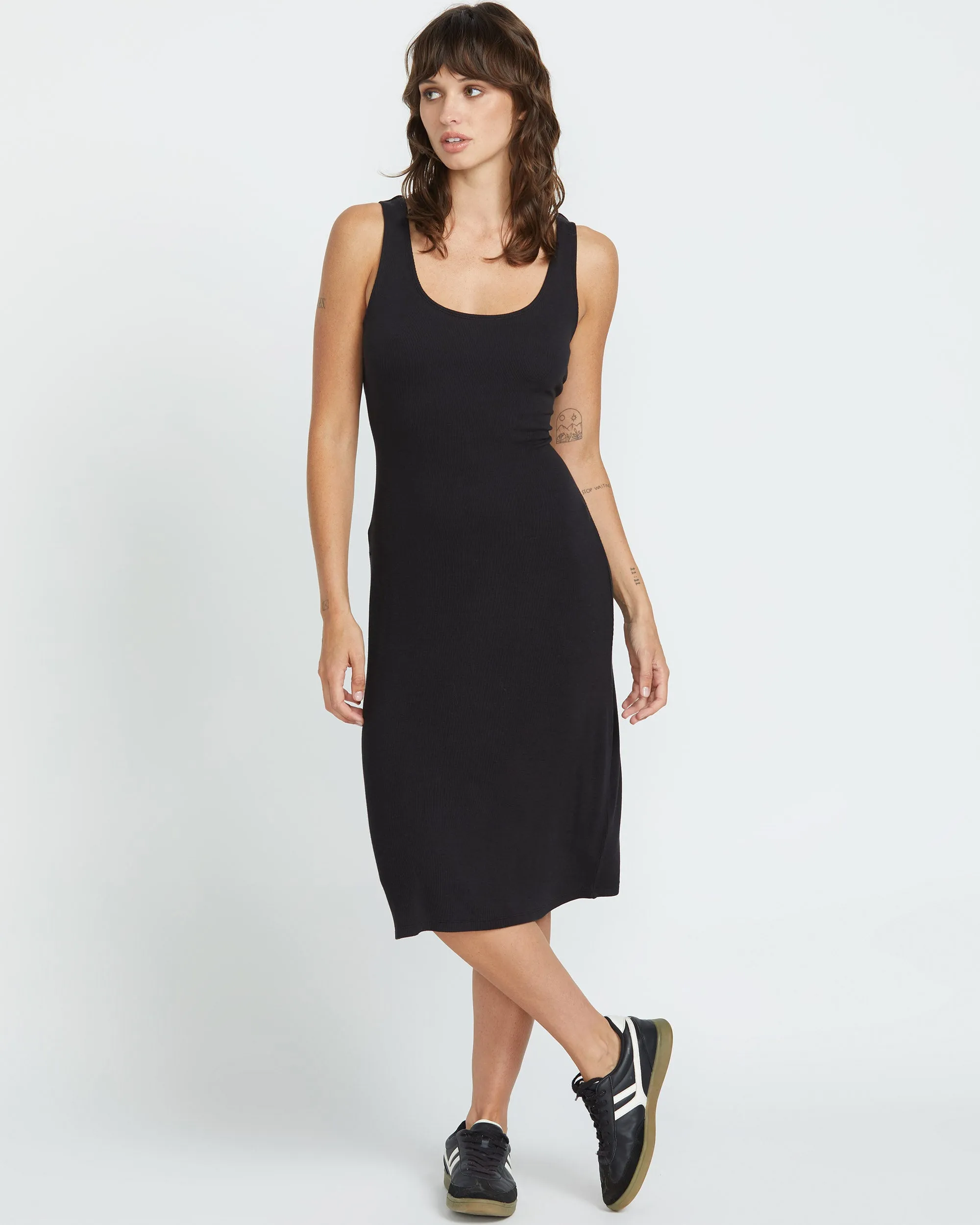 Rizzled Dress - BLACK