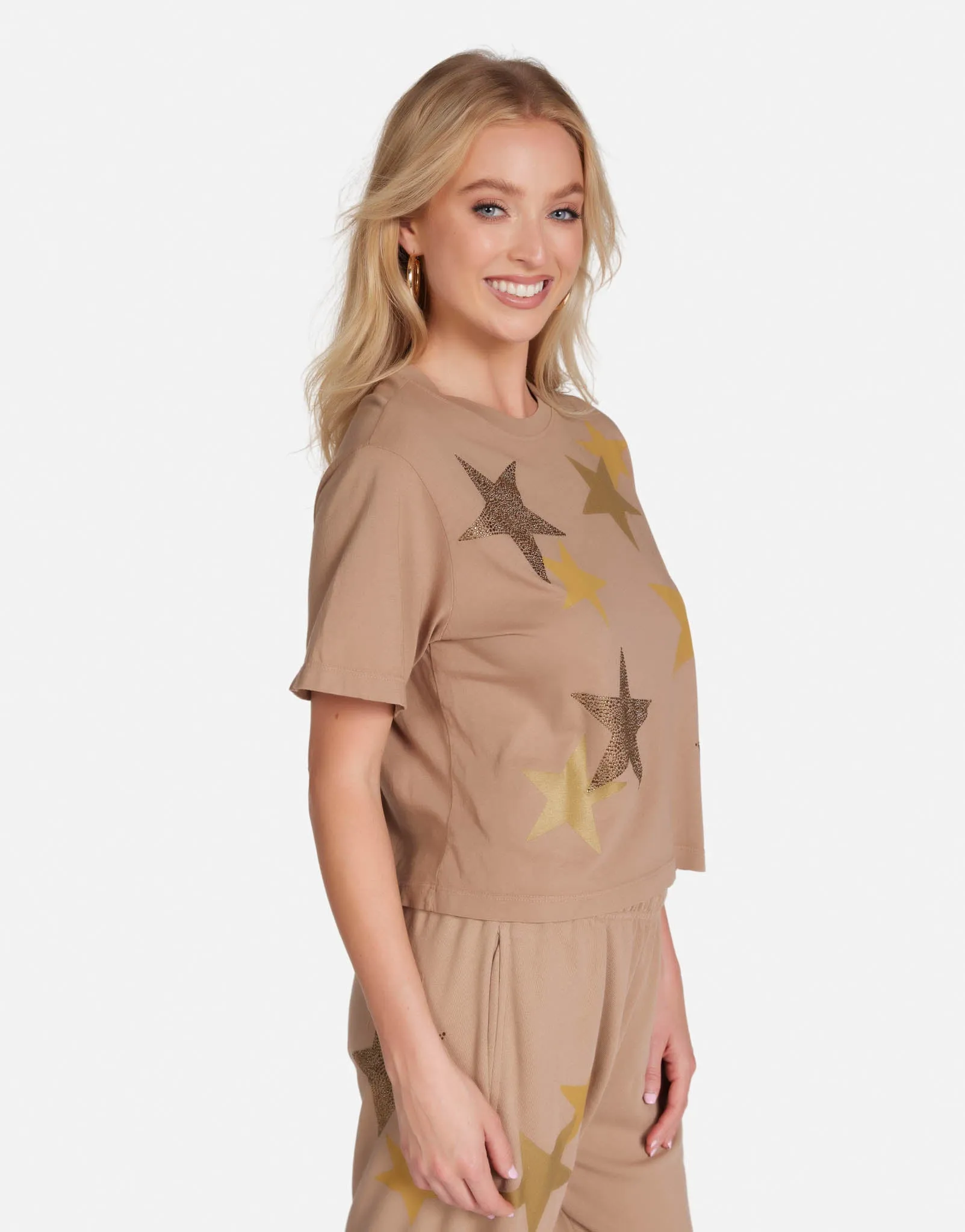 Rue Gold Crystal Multi Stars