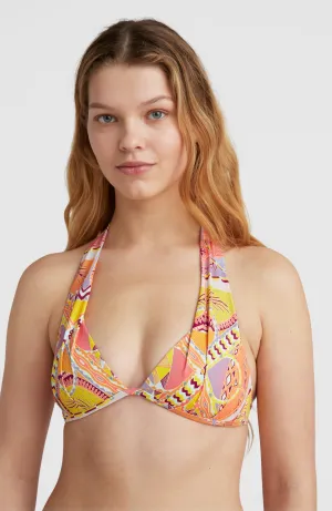 Sao Mix Bikini Oberteil | Yellow Scarf Print