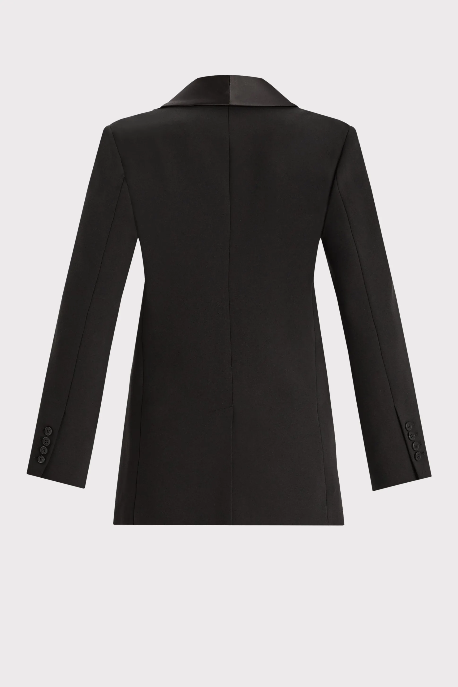 SATIN TRIMMED BLAZER