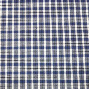 School Checks Fabric Blue