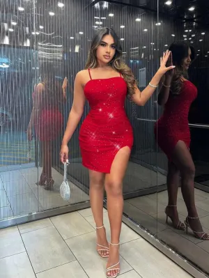 Shary Mesh Mini Dress