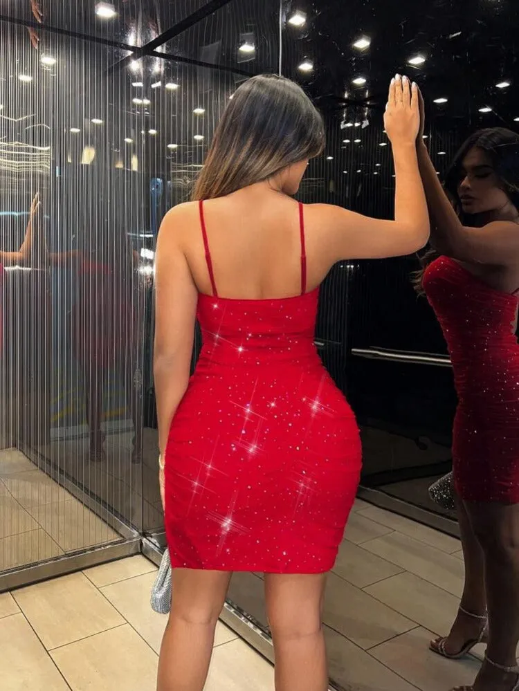 Shary Mesh Mini Dress