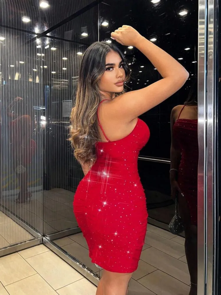 Shary Mesh Mini Dress