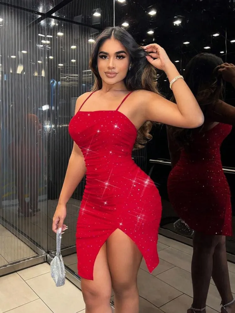 Shary Mesh Mini Dress