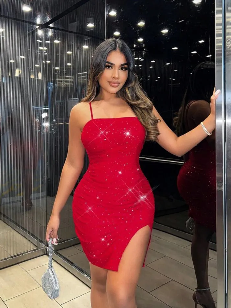Shary Mesh Mini Dress