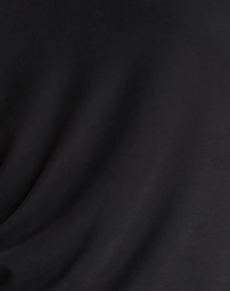 Shelisa Slouchy Mini Dress in Black