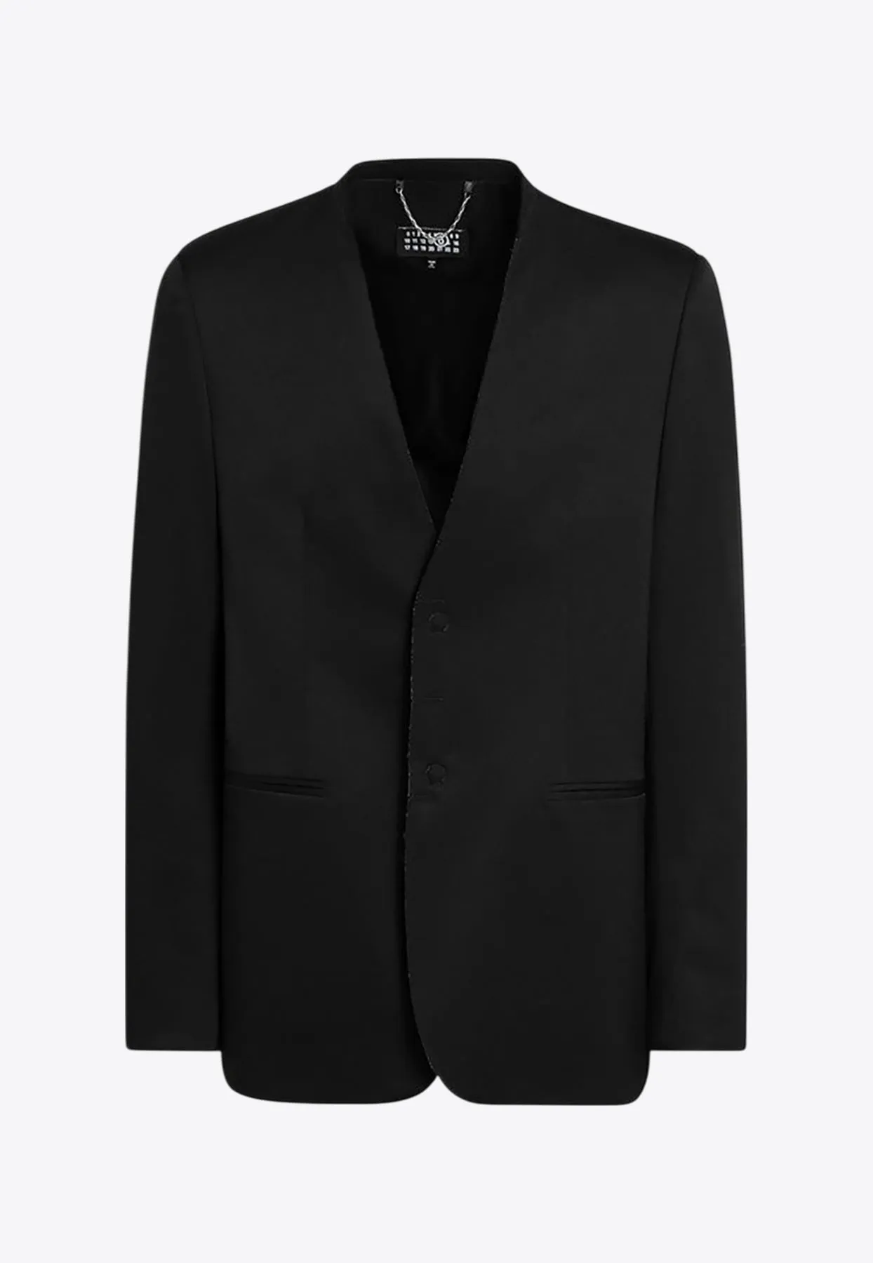 Single-Breasted Buttoned Blazer