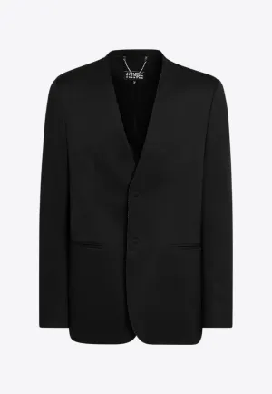 Single-Breasted Buttoned Blazer
