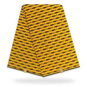 Soft Yellow Design Prints 100% Cotton