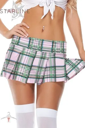 Starline Mini School Girl Plaid Skirt B2521