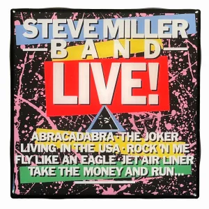 STEVE MILLER BAND Live! Ceramic Tile Coaster Custom