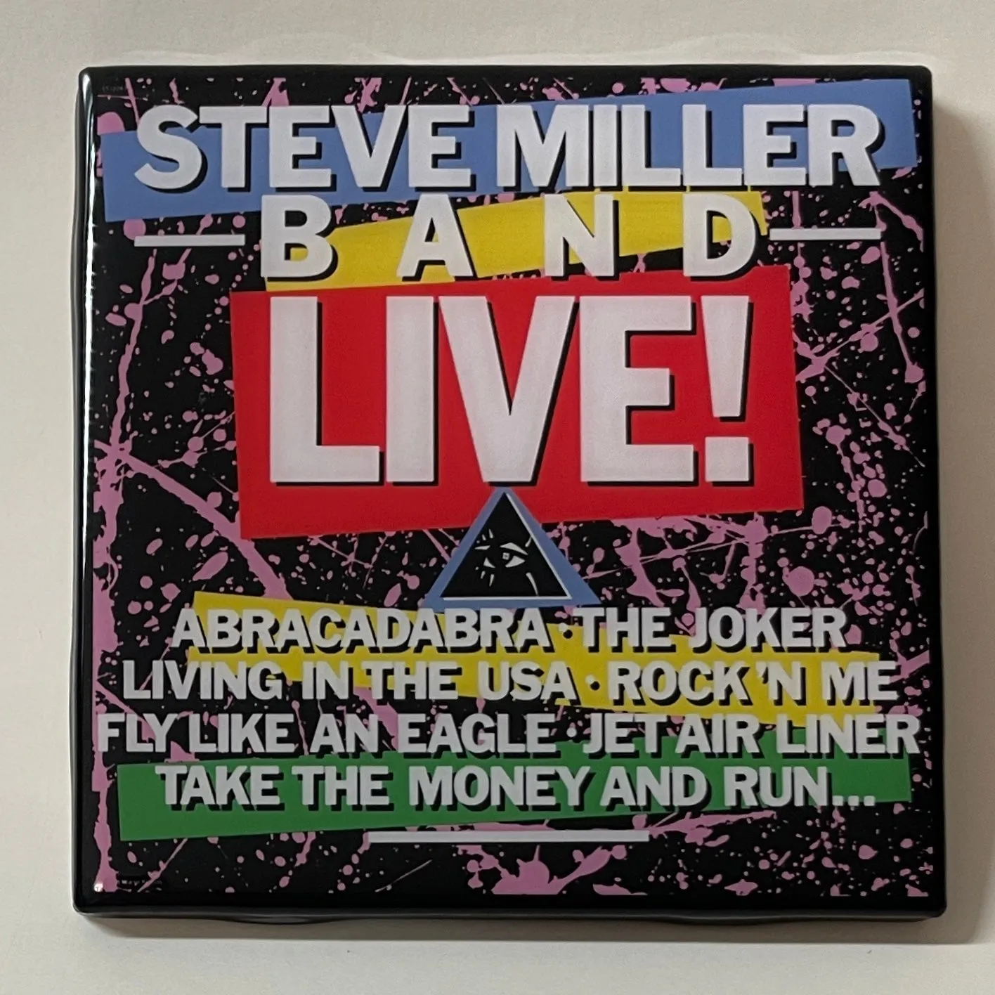 STEVE MILLER BAND Live! Ceramic Tile Coaster Custom