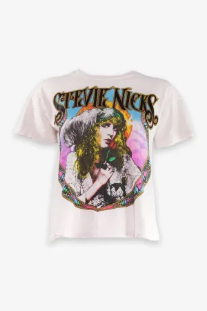 Stevie Nicks Unisex Cropped T-Shirt in White