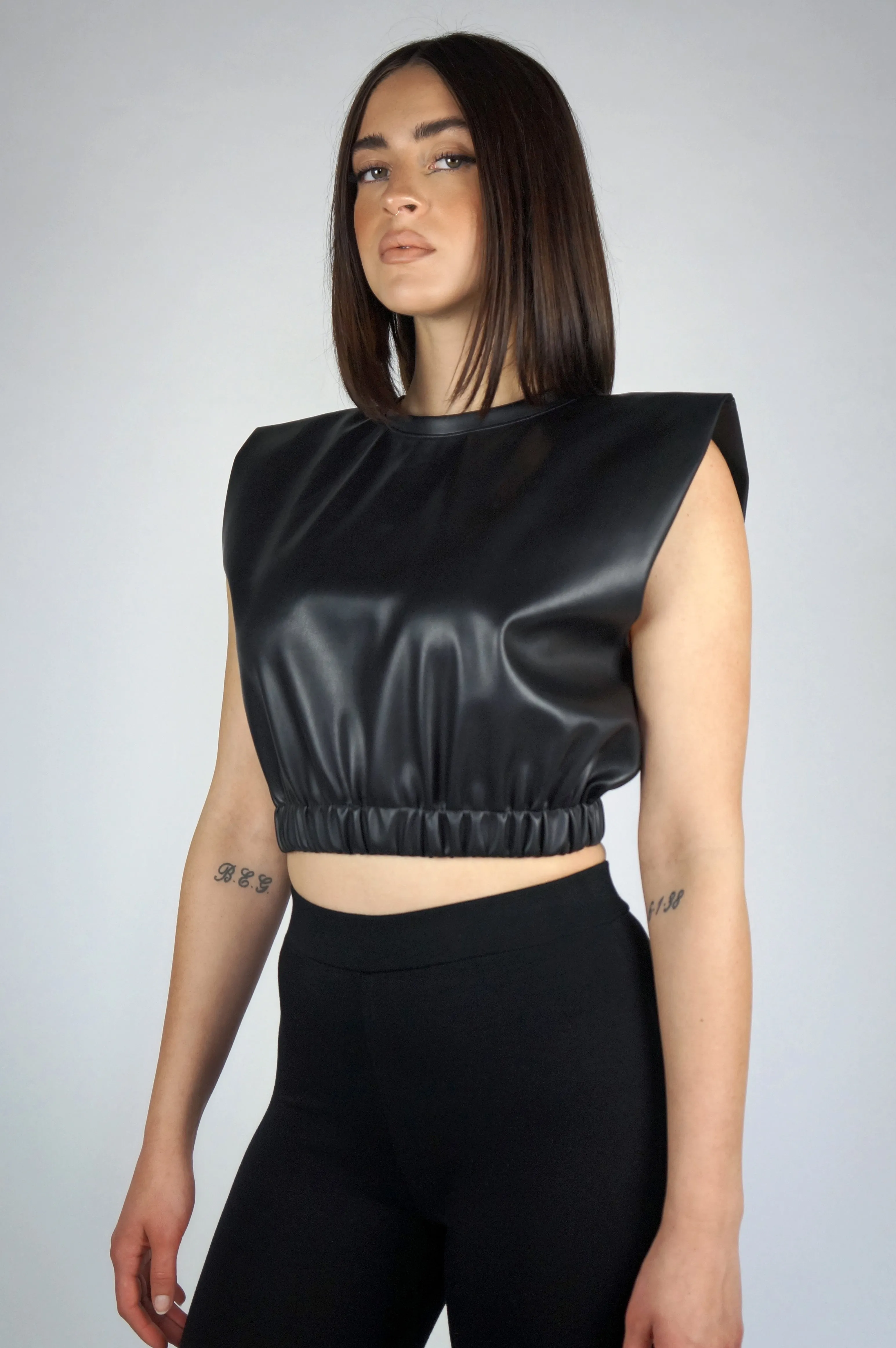 The Leather Muscle Tee